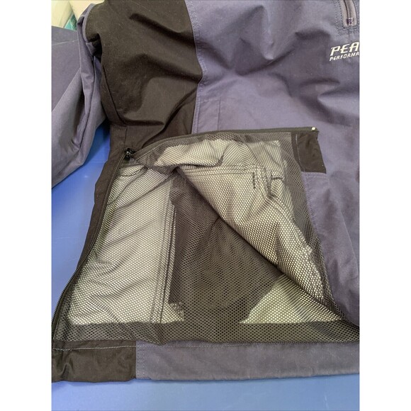 Peak Performance Windstopper Jacket Size XL 1/2 Zip Blue Black Sweden Mesh Lined - Picture 12 of 12